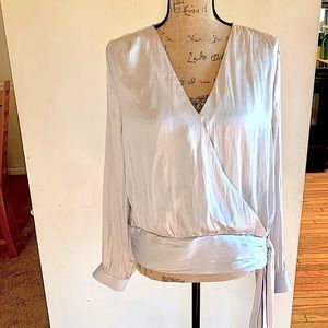 BananaRepublic top, work blouse, silk shirt, large